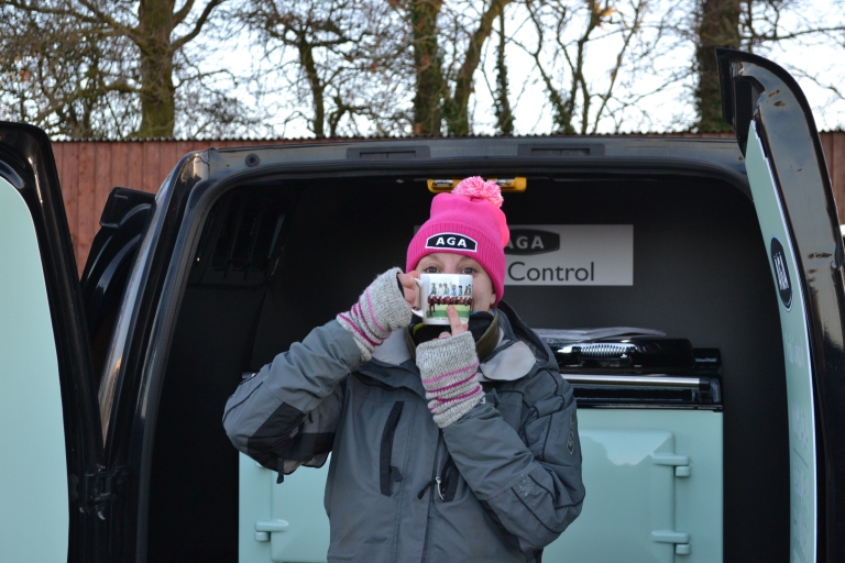 Reigning national champion Jacqueline Coward has just spotted herself on the latest AGA mug